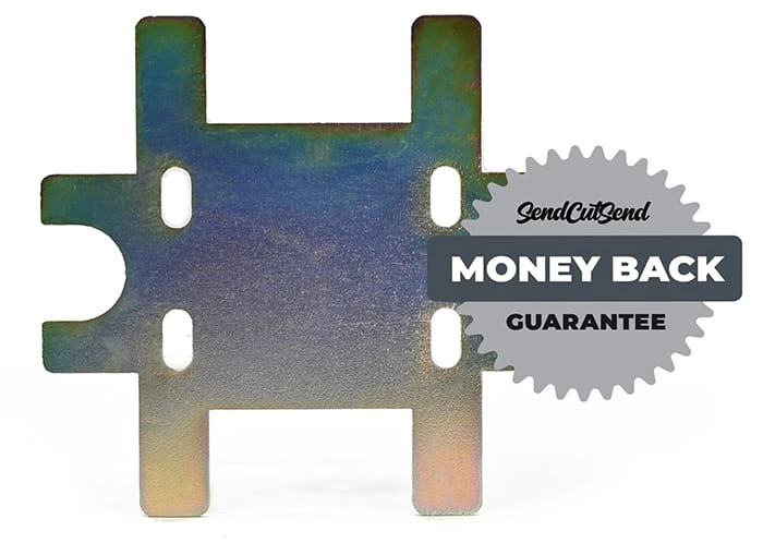 Our laser cut mild steel is guaranteed